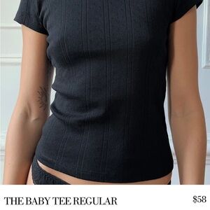 Cou cou intimâtes, black Baby Tee Regular